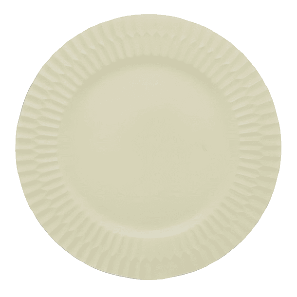 Portaplato Blanco Decorativo De 32.8 X 1.4 Cm 