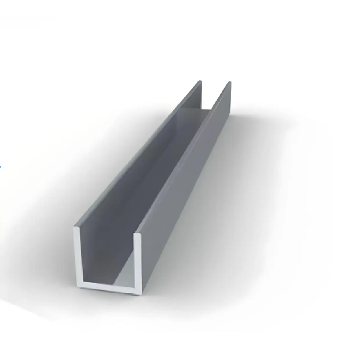 Canal de Aluminio 3/8 X 3/8 Pulg X 6 Mt