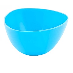 Bowl Triangular Plástico Azul 290 Ml