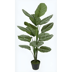 Planta Artificial Verde Con Pote Negro 120 X 60 X 120 Cm