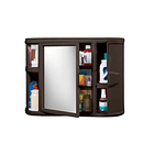 Gabinete Para Baño Con Espejo Wengue  2