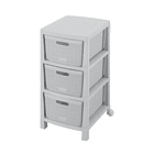 Cajonero Fique 3 Gavetas Gris Hielo  1