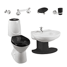 Combo Happy con Semi Pedestal Negro  1