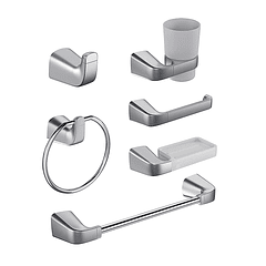 Kit de accesorios para baño Nilo x 6 Cromo marca Grival