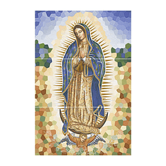 Mural Virgen De Guadalupe 3 Piezas Cara Única 