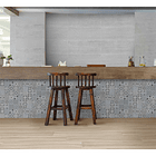 Base Decorada Piso Pared Tejada Gris Cara Única 29 X 58 2