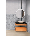 Base Decorada Piso Pared Tejada Gris Cara Única 29 X 58 4