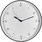 Reloj  Fondo Blanco Borde Negro a Batería 130 X 30 X 4 Cm  1