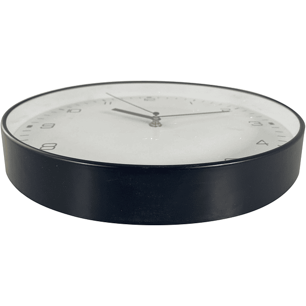 Reloj  Fondo Blanco Borde Negro a Batería 130 X 30 X 4 Cm  3