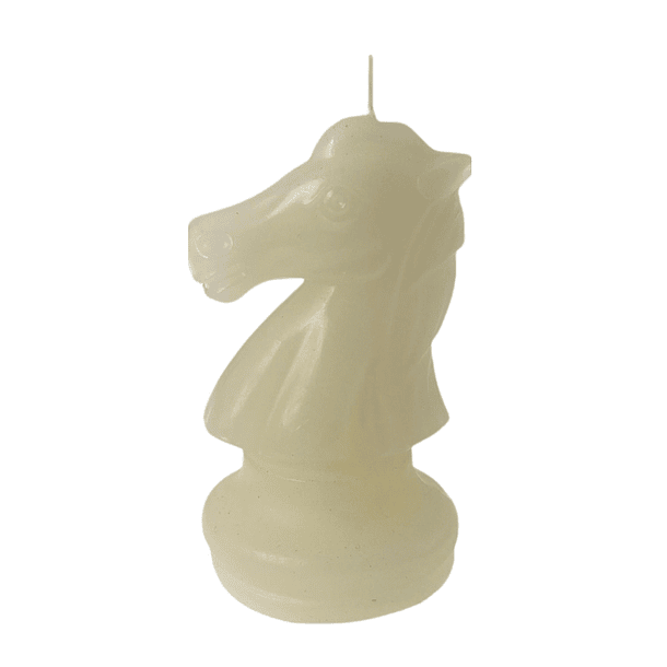 Vela Ajedrez Caballo Blanco 7.3 X 7.3 X 12.5 Cm  