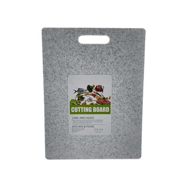 Tabla De Cortar Pvc Blanca Granito Negro 363 X 275 X 8 Mm  