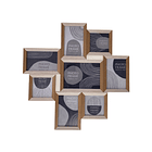 Juego Porta retrato Múltiple Mdf Beige 8Pz 2X52X52Cm  3