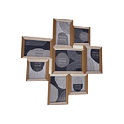 Juego Porta retrato Múltiple Mdf Beige 8Pz 2X52X52Cm  1