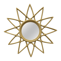 Espejo Estrella De Sol Pvc Beige 2.5 X 50 X 50Cm Concepts 531-72478