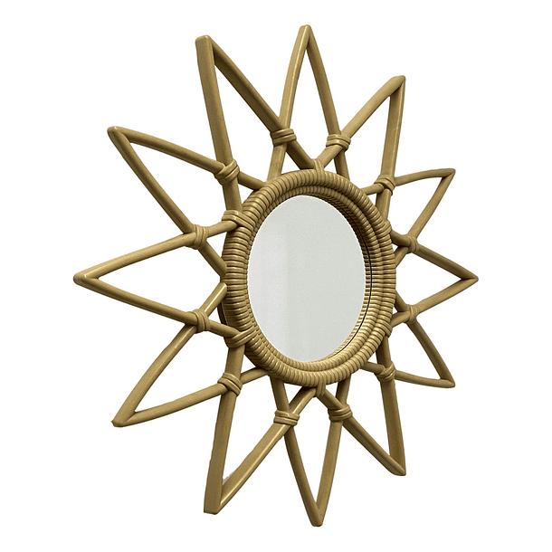 Espejo Estrella De Sol Pvc Beige 2.5 X 50 X 50Cm Concepts 531-72478 3