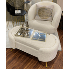 Bandeja Cuadrada Metal Dorado Fondo Vidrio 30X30X4.2 Cm  2