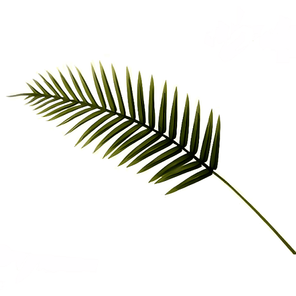 Hoja Palma Verde Decorativa 108 Cm 1