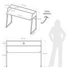 Escritorio Varys 90 x 120 x 51.5cm Duna Blanco 5