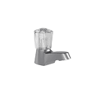 Grifería Para Lavamanos Briza Sencilla Gris﻿ Perlado 1