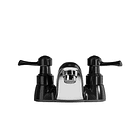 Grifería Para Lavamanos De 4 Pulgadas Balta Negro Palanca 2