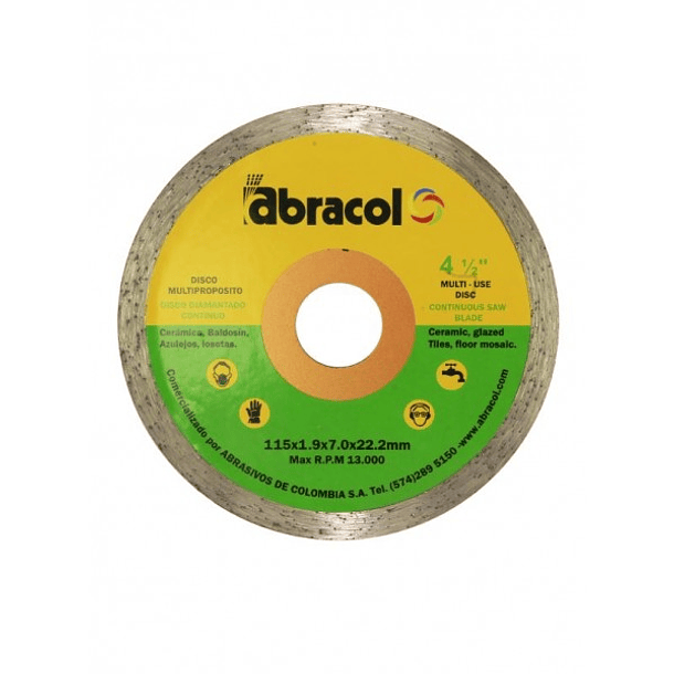 Disco Diamantado 4.1/2 Continuo 