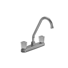 Conjunto Grifería Lavaplatos Briza 8 Pulgadas Gris Perlado 1