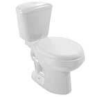Combo Sanitario Mukura Redondo Sin Pedestal Blanco 1