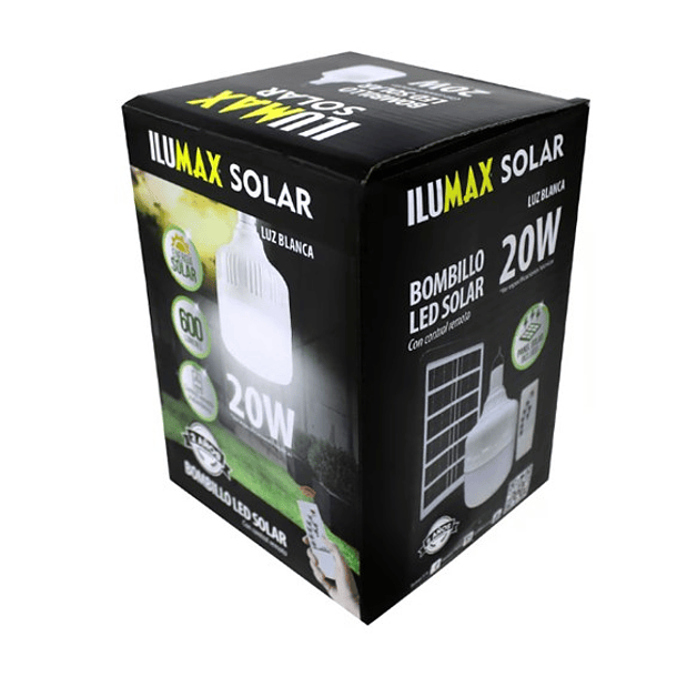 Bombillo Solar Led 20 WT Luz Blanca 2