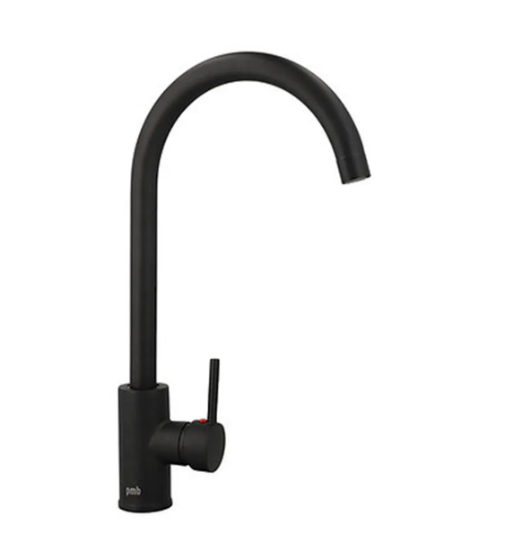 Grifería Lavaplatos Monocontrol Oregon Negro Mate