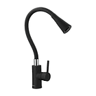 Grifería Lavaplatos Monocontrol Veletri Flessi Negro Mate 1