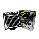 Luminaria Solar Multiusos 8W Luz Blanca. 1