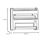 Portarrollo Triple Mocca Rimax 3