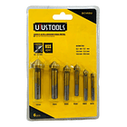 Juego De Brocas Avellanadores 6 Piezas P/Metal Uyustools BCV6SU 1