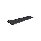 Repisa Recta Concept Negra con Soporte Negro 1,5x20x80cm Prat-k 1