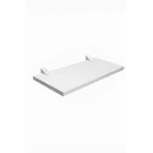 Repisa Recta Concept Blanca Con Soporte 1,5x25x40cm Prat-k 1