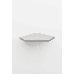  Repisa Rincón Tendenza Blanca 4x35x35cm Prat-k