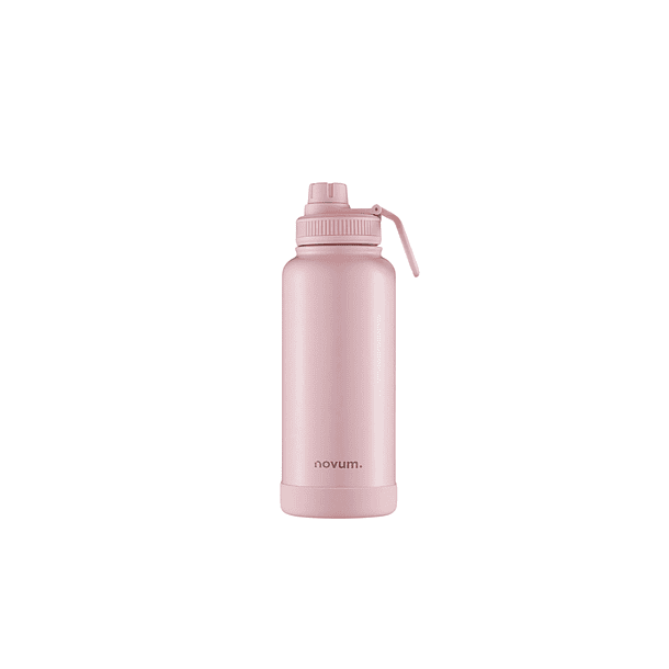 Termo Deportivo Rosado C/ Base Silicona 950ml Novum  
