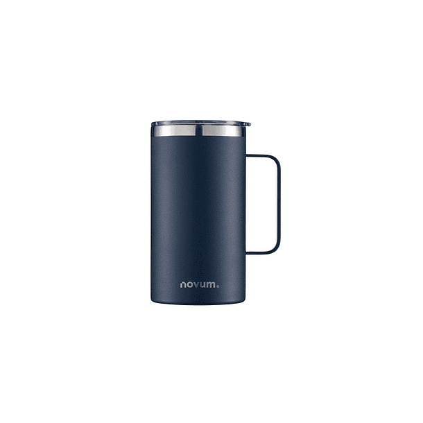 Vaso Térmico Azul C/ Agarradera 600ml Novum  
