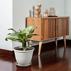 Matera Redonda Rafia Gris Hielo 30cm Rimax  5