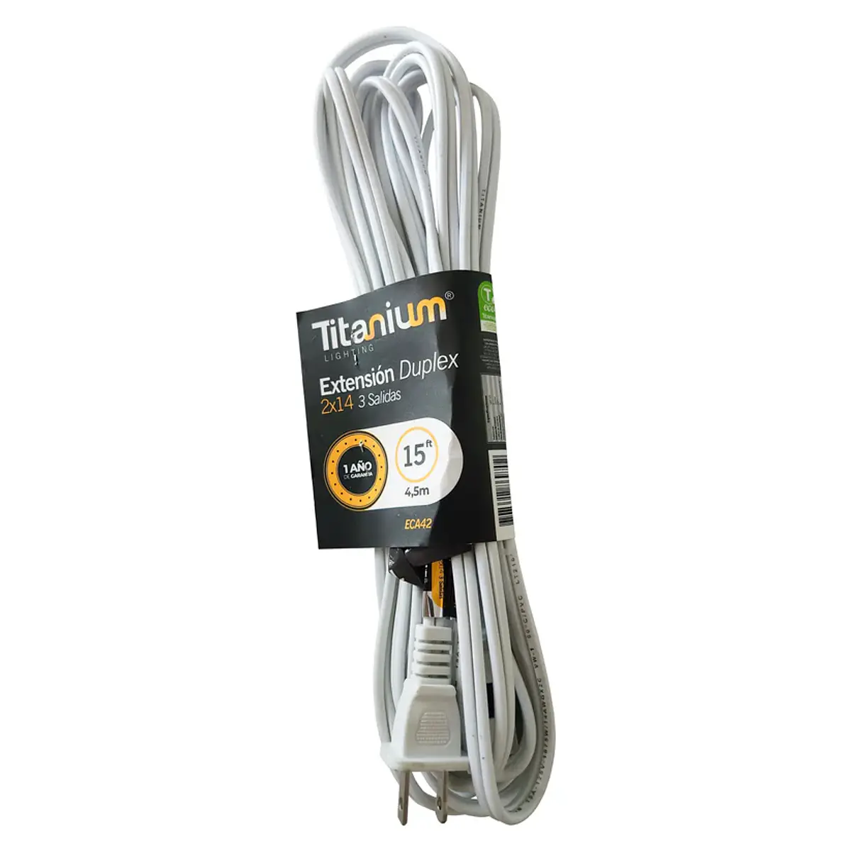 Extensión Dúplex 2x14 15FT (4.5 m) Titanium