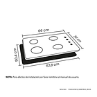 Estufa Haceb Cg 66cm Acero Inox  9