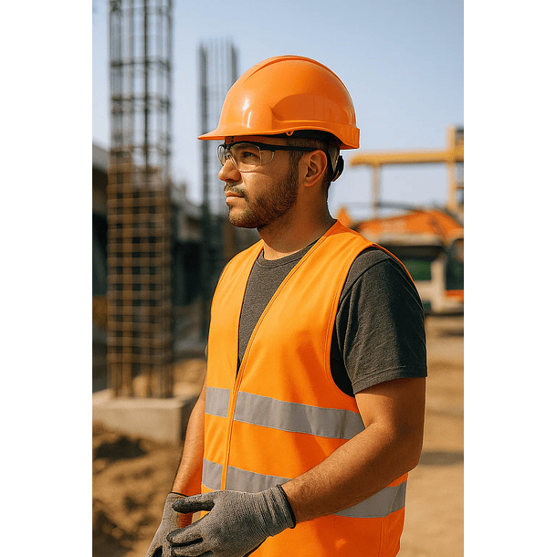 Casco de Seguridad Naranja Steelpro 2