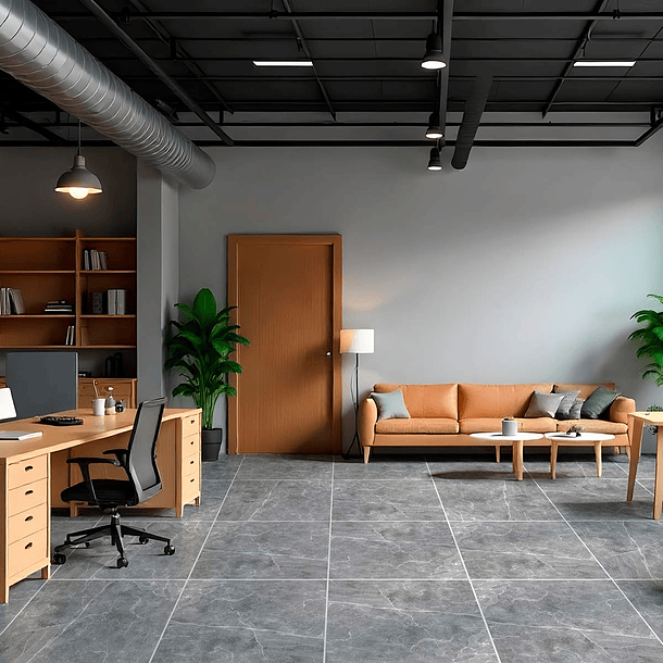 Piso Cerámico Gorgona Gris 51x51  3