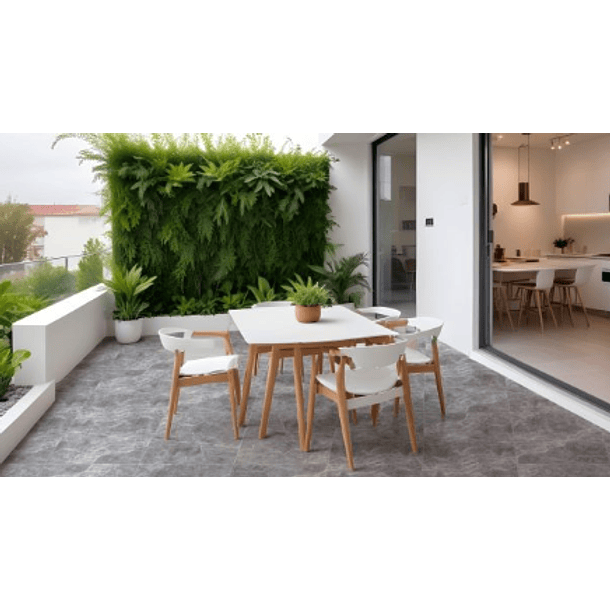 Piso Cerámico Gorgona Gris 51x51  4