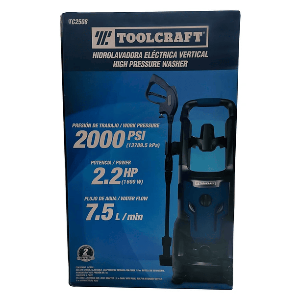 Hidrolavadora Eléctrica TC2508 Toolcraft  4