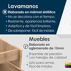 Lavamanos Oslo 48×43 + Mueble Básico Elevado Firplak 5