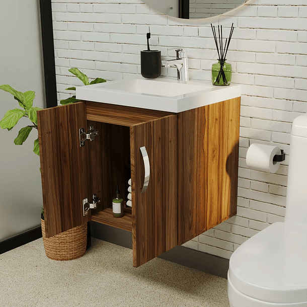 Lavamanos Oslo 48×43 + Mueble Básico Elevado Firplak 7