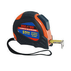 Flexómetro Caucho Autobloqueo 5mt Discover 