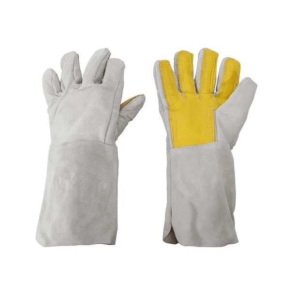 Guantes de Carnaza con Puño Largo 15cm 