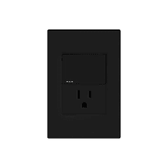 Toma + Interruptor Negro Mate ETI164 Mercury 